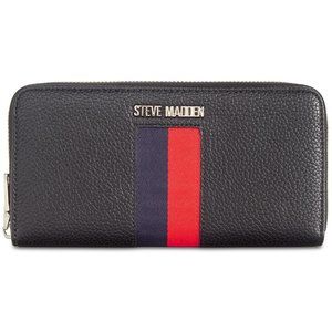 Steve Madden Natalie Webstripe Zip-Around Wallet